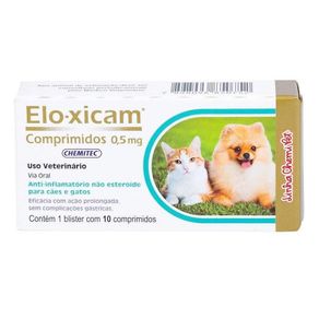 Elo-Xicam-05-mg-Anti-inflamatorio-caes-gatos-10-comprimidos