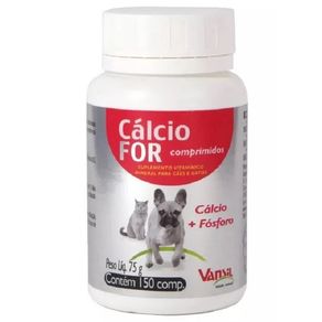 Calcio-For-Suplemento-vitaminico-caes-gatos-150-comprimidos