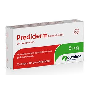Prediderm-5-mg-Anti-inflamatorio-para-caes-10-comprimidos