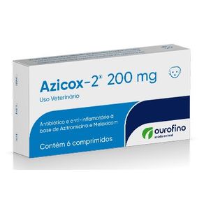 Azicox-2-200-mg-Antibiotico-para-caes-6-comprimidos