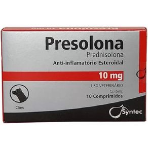 Presolona-10-mg-Anti-inflamatorio-para-caes-10-comprimidos