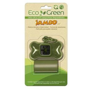 Kit-Cata-caca-Verde-Eco-com-2-Rolos-de-Saquinho-Degradaveis