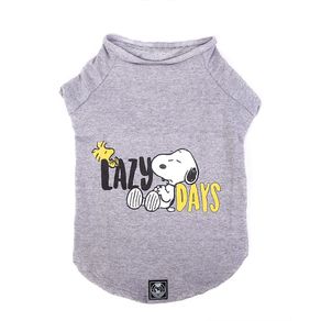 Camiseta-de-Inverno-Snoopy-Lazy-Days-Cinza-Tamanho-GG